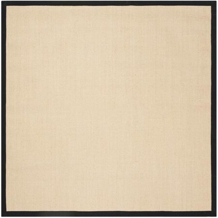 Safavieh Natural Fiber Square Area Rug Beige & Black - 6 x 6 ft. NF131A-6SQ